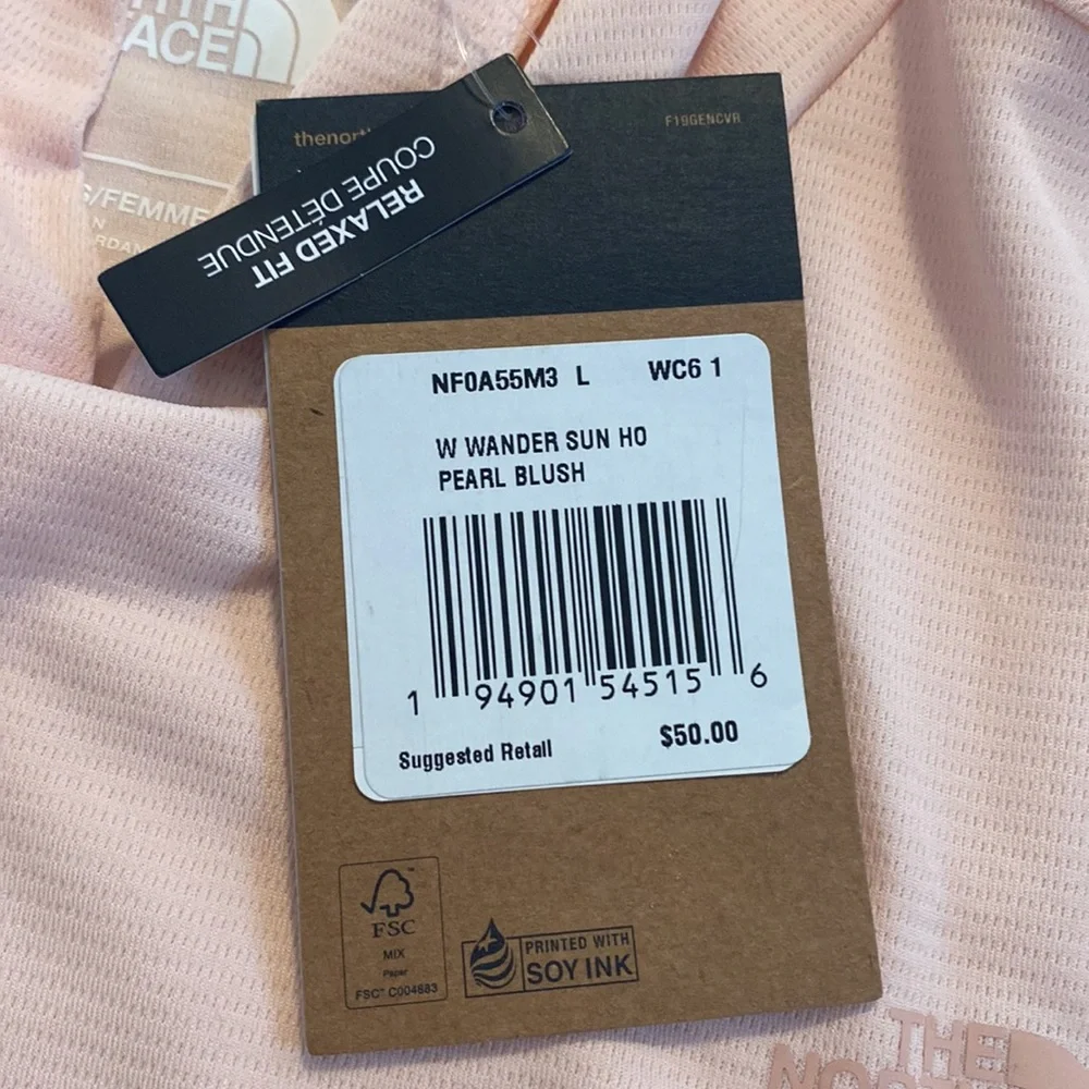 *SOLD* NWT The North Face Wander Sun Hoodie Size Large - Picture 4 of 6